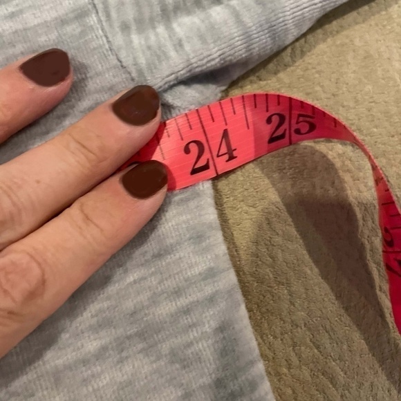 Grey Velour Crew Neck Sweatshirt With Tie Back 🤍 - Picture 10 of 10